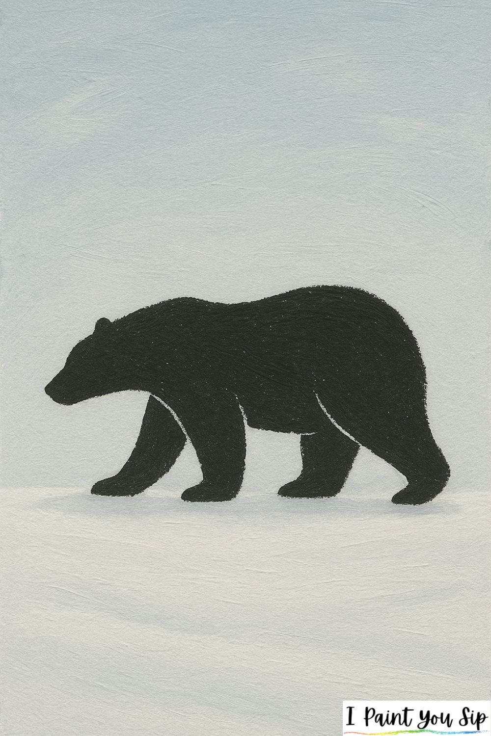 polar bear silhouette