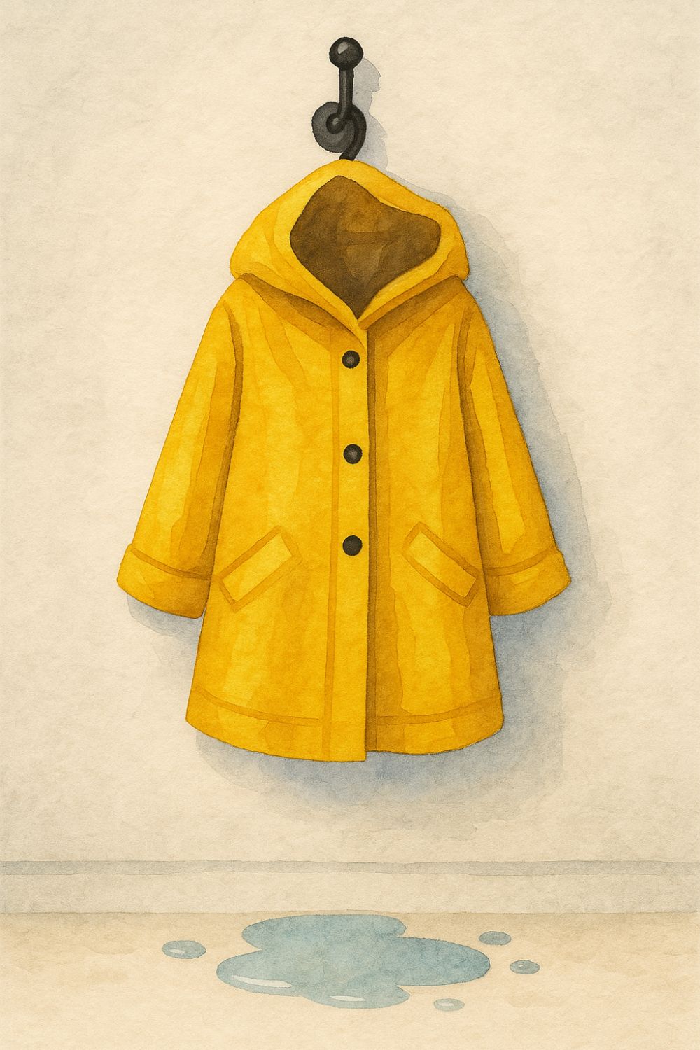 raincoat on a hook