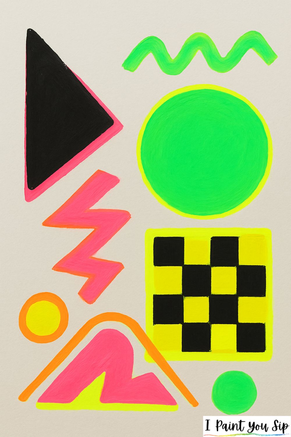 retro 80s shapes