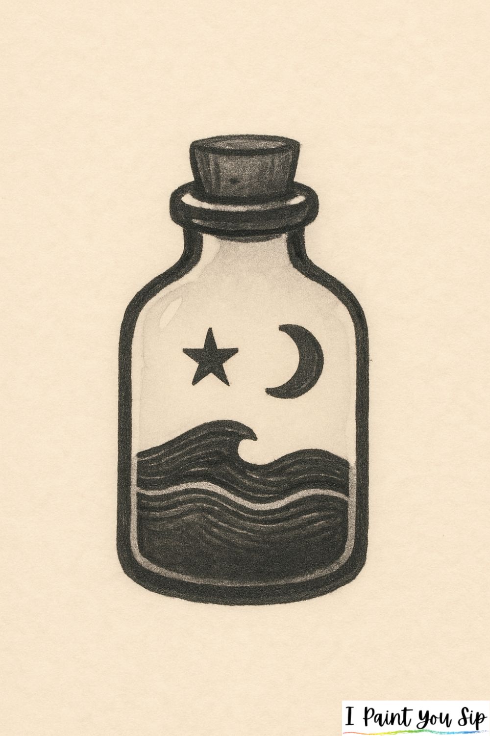 small “message in a bottle” scene