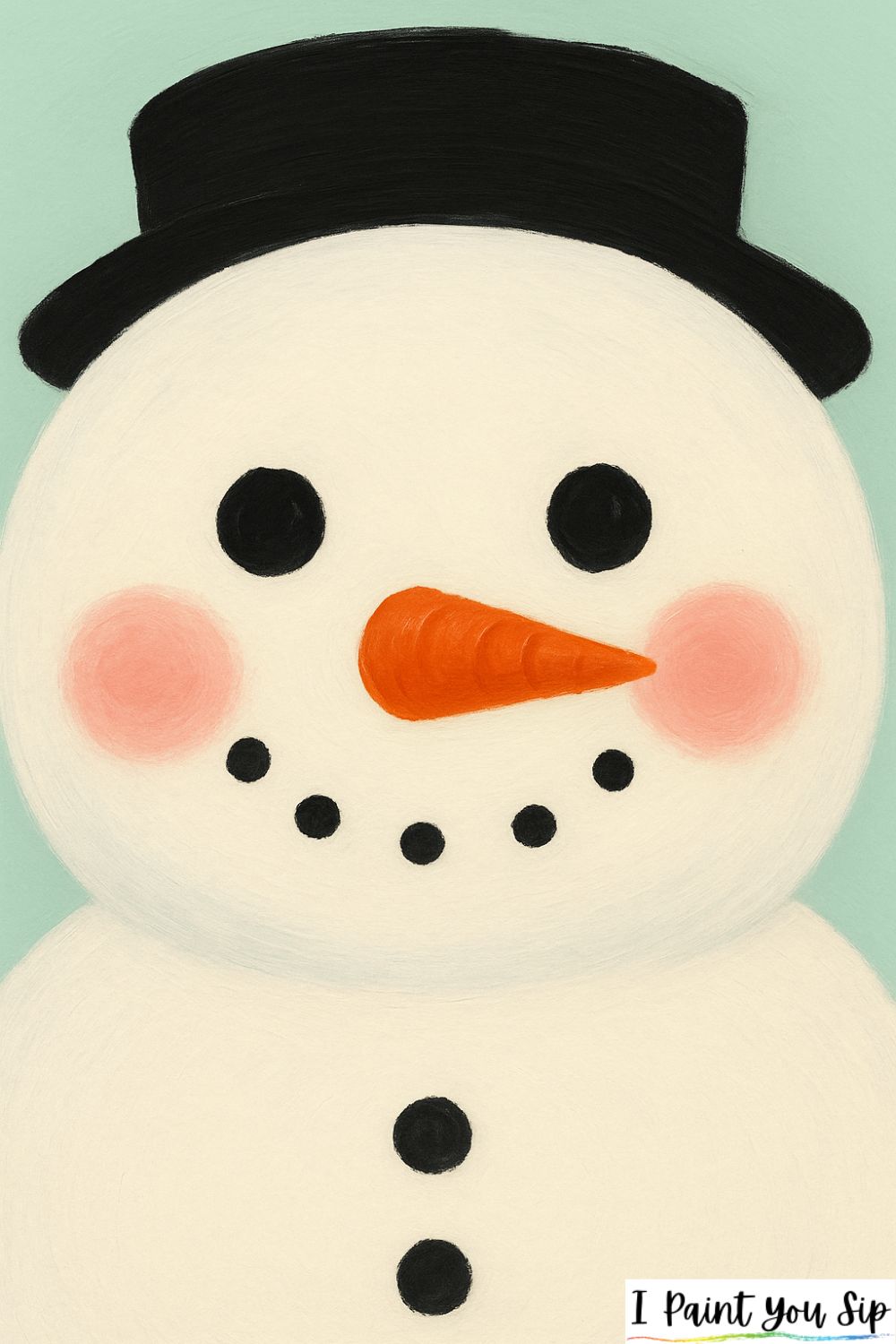 snowman close-up