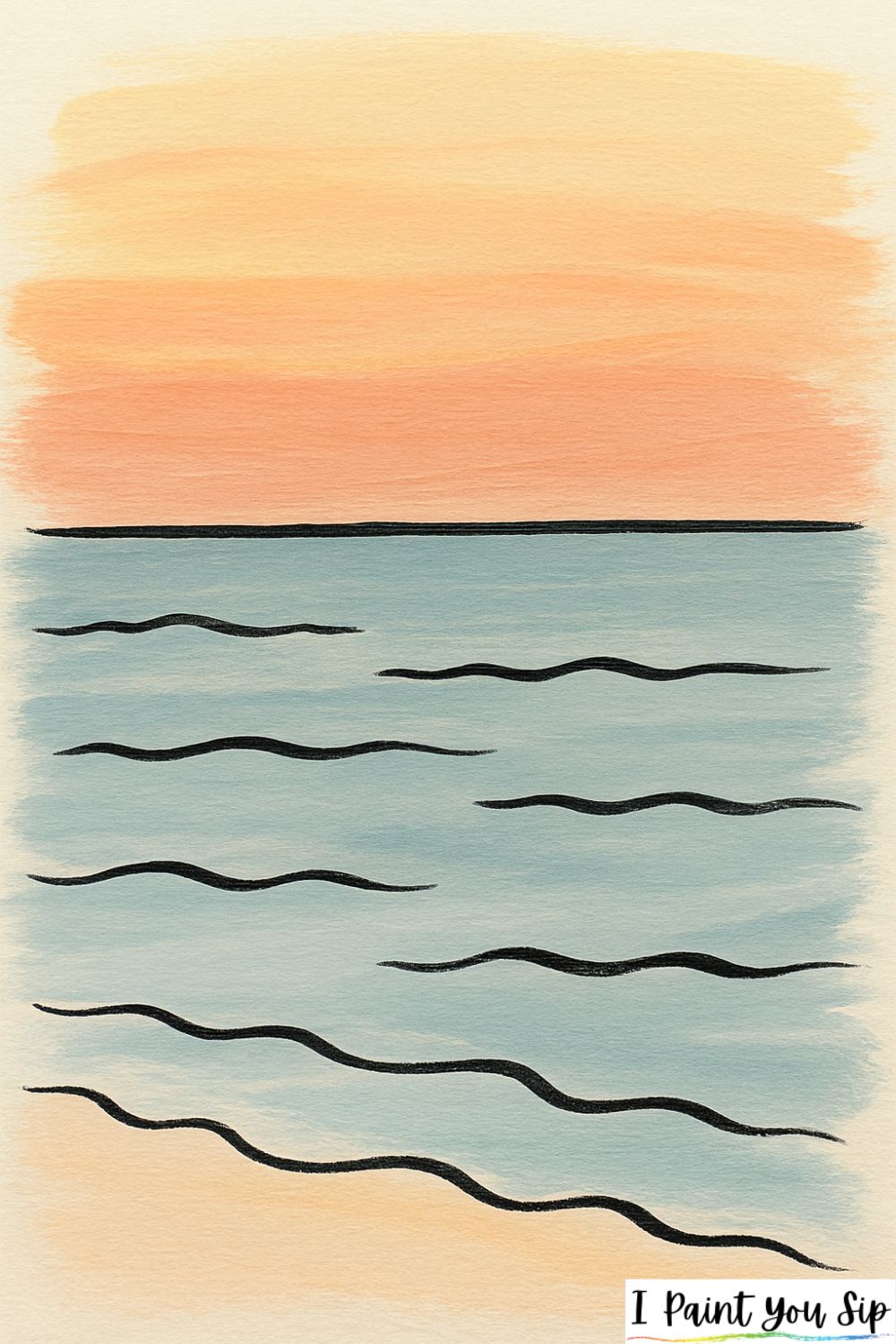 soft sunset horizon
