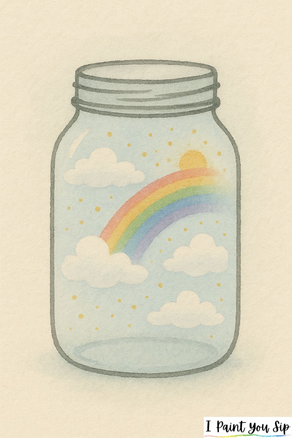 spring skies in a jar