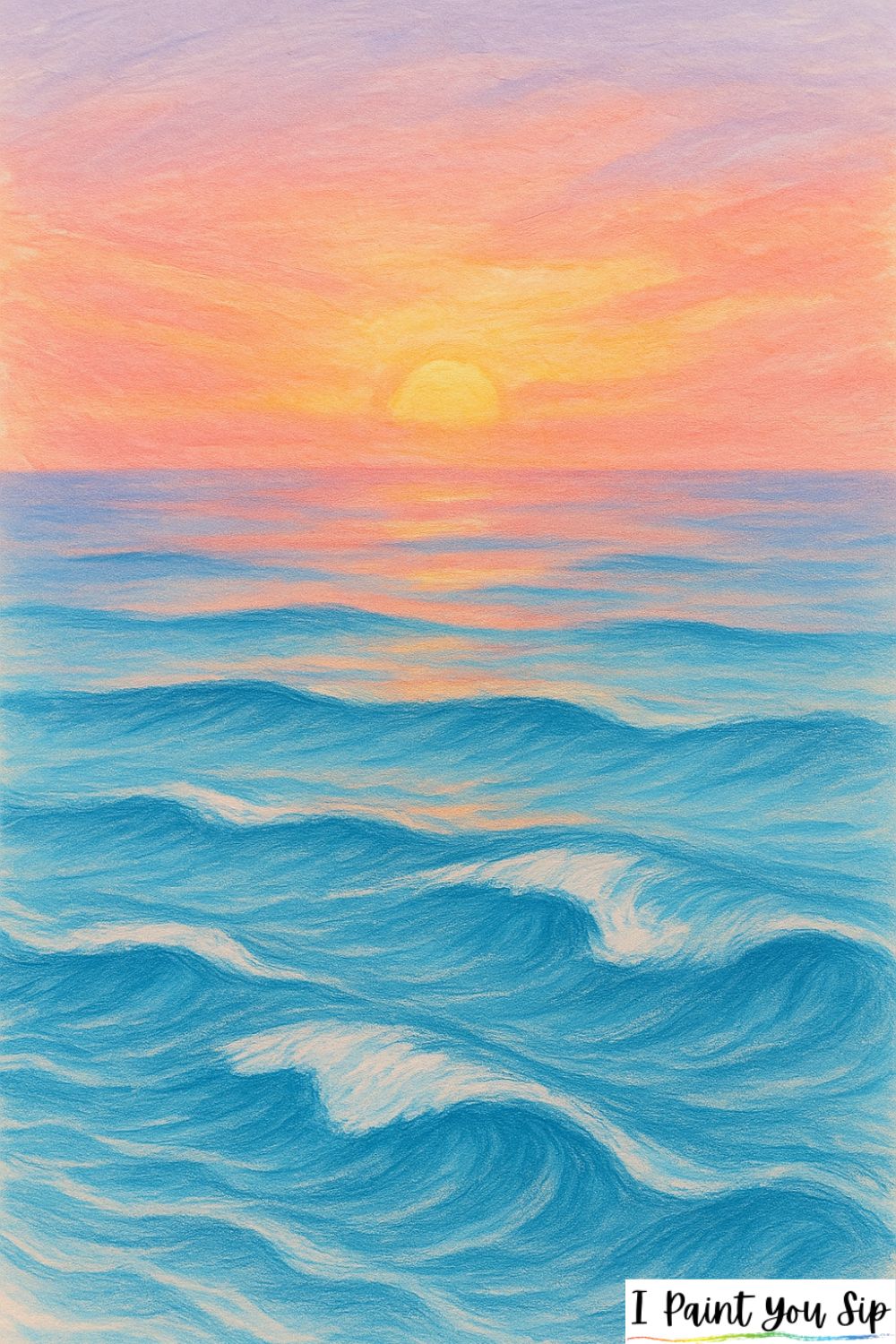 sunset waves