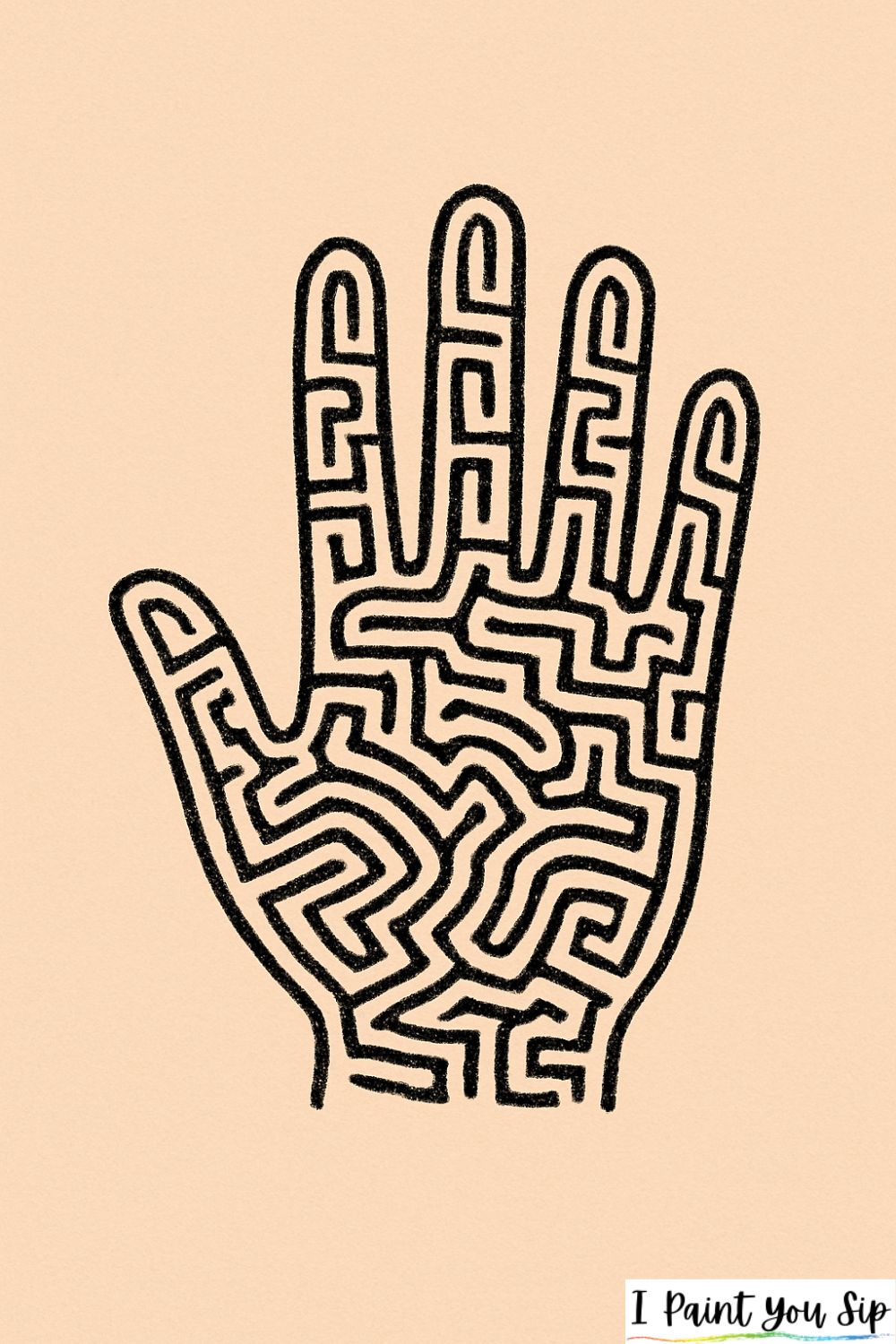 the hand-maze pattern