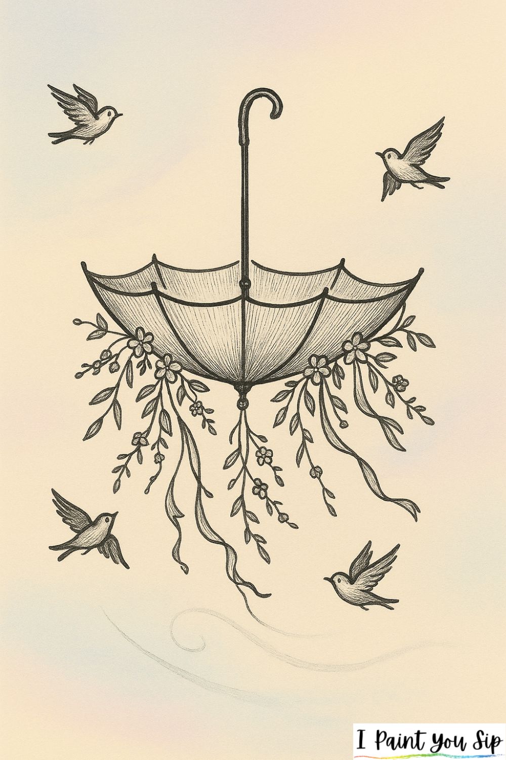 umbrella hot-air balloon