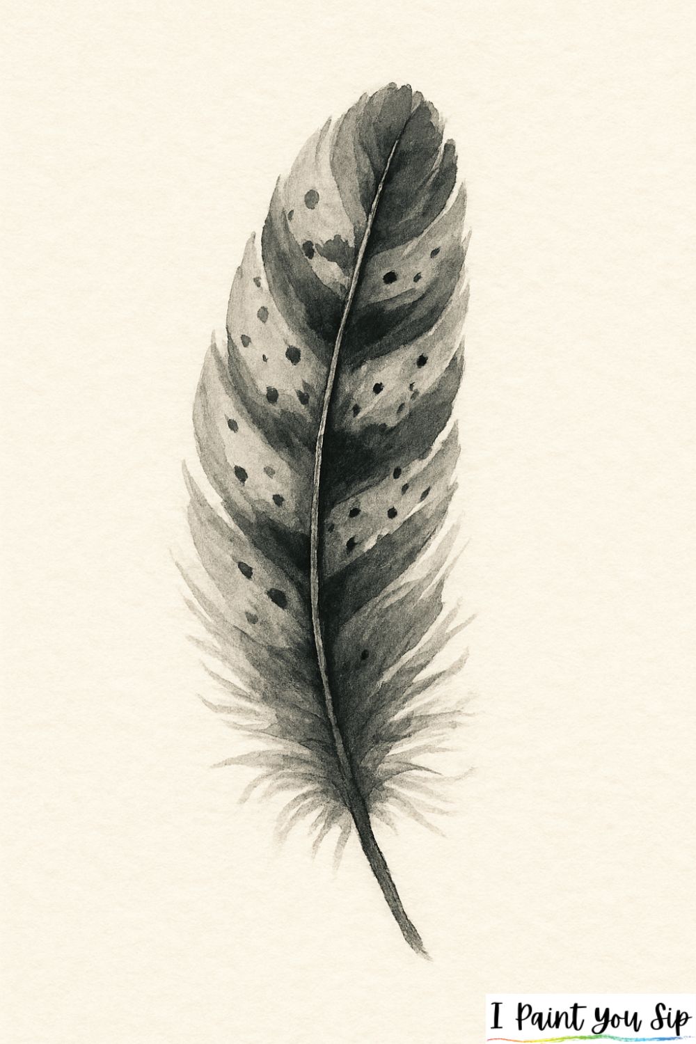 watercolor feather