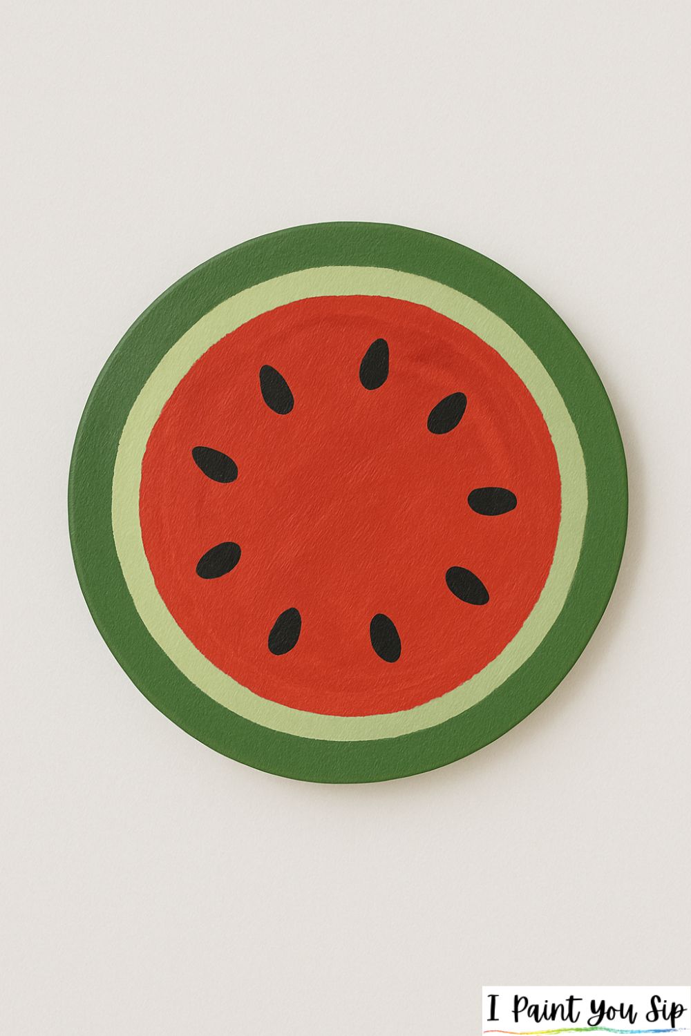 watermelon slice coaster