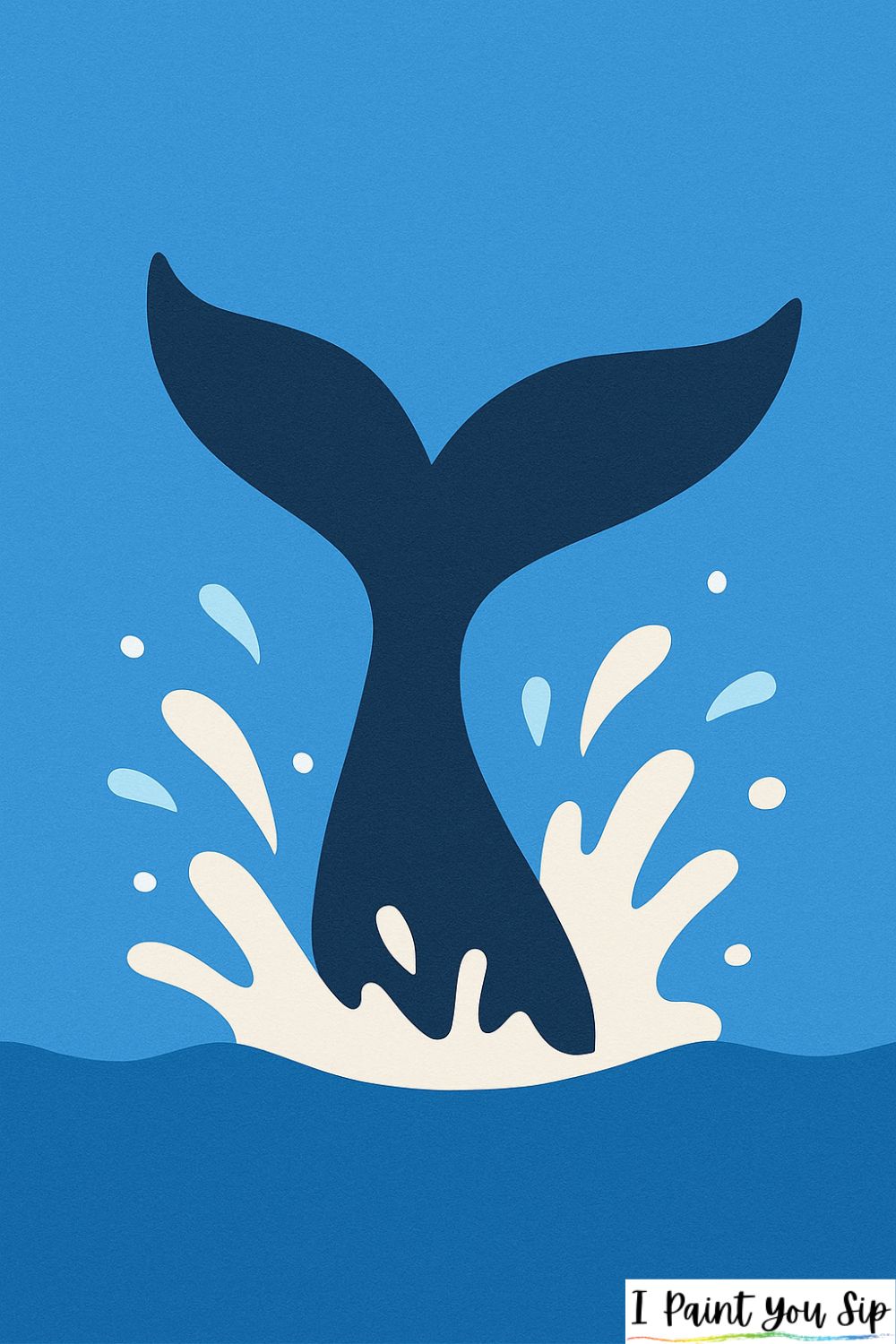 whale tail splash