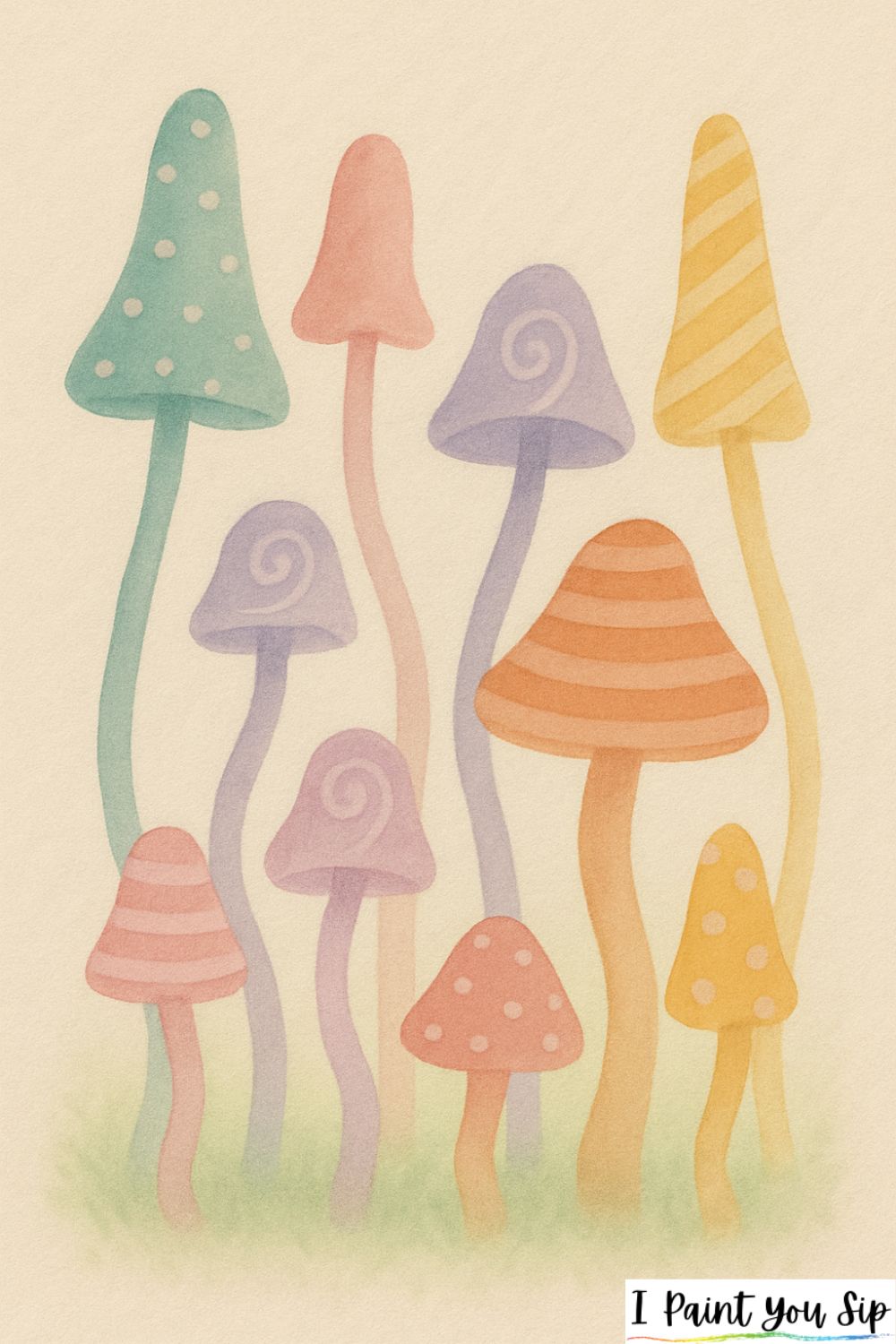 whimsical mushroom forest