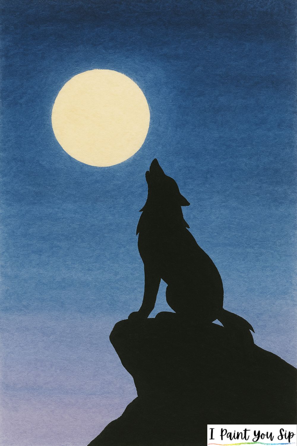 wolf howling at the moon