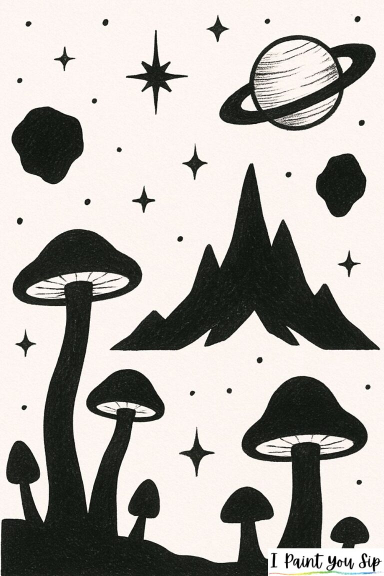 17 Cool Space Drawing Ideas That Are Easier Than They Look | I Paint ...