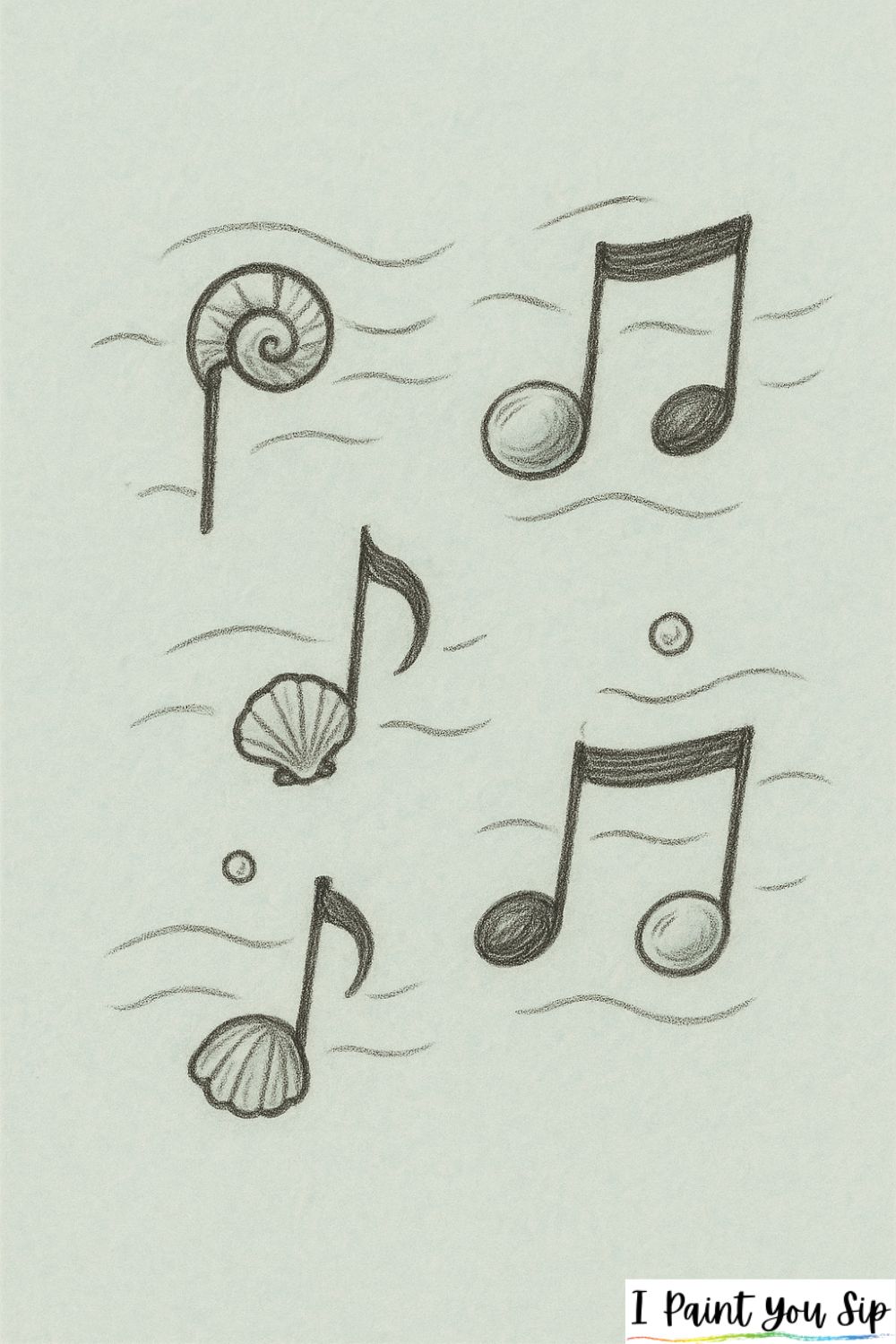 dancing sea music notes