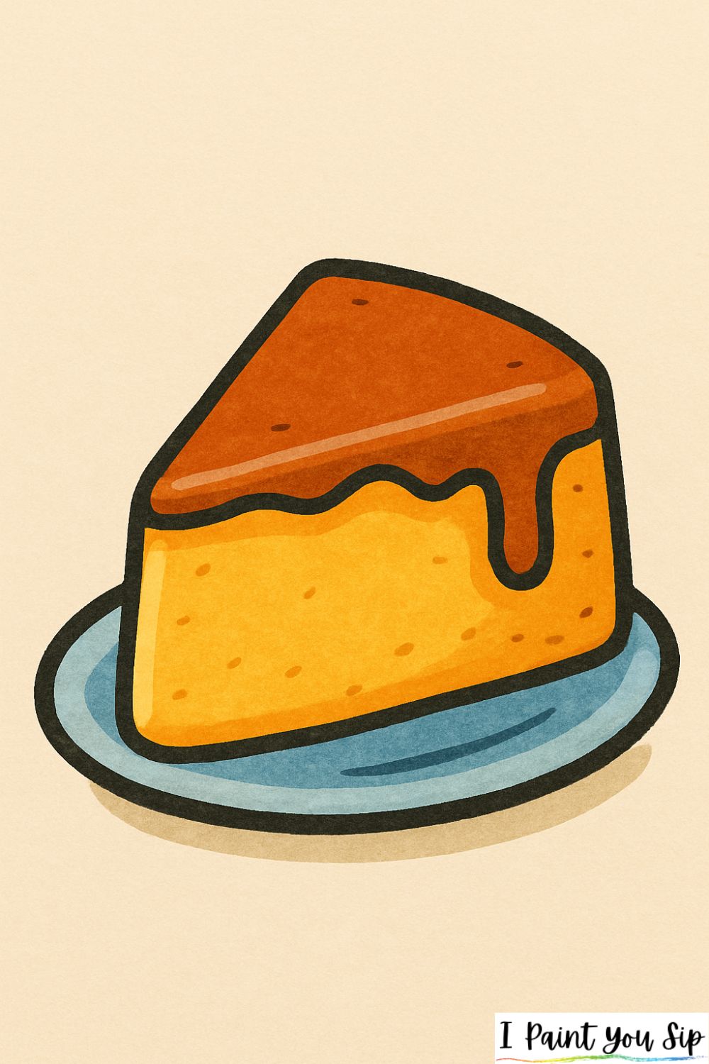 fluffy flan slice