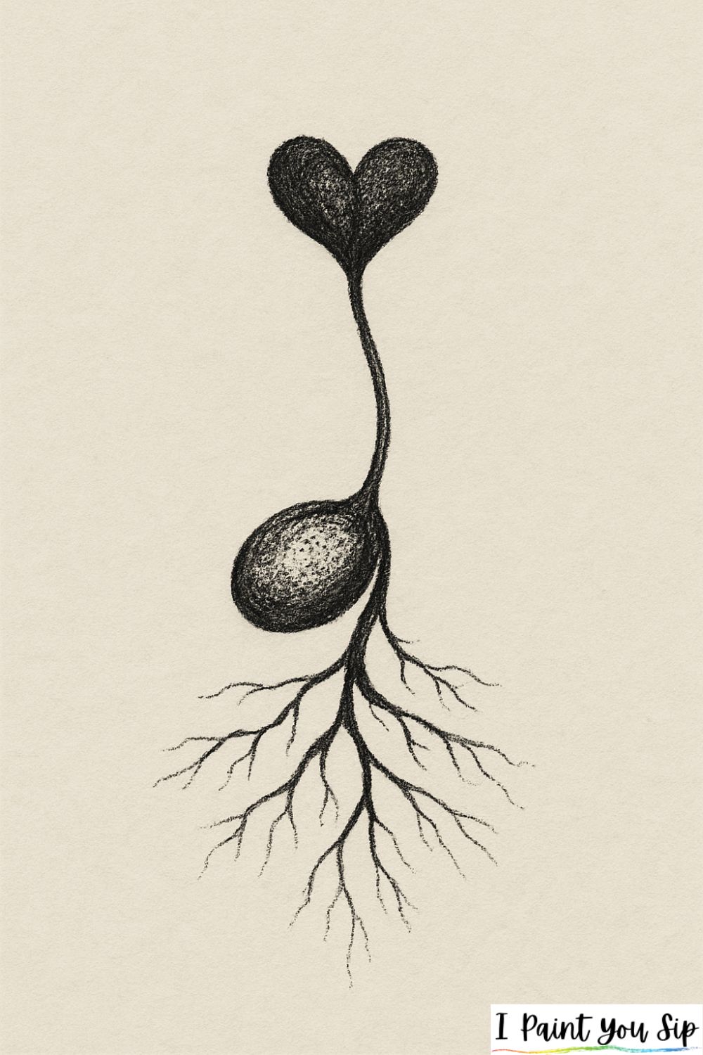 “love grows” sprouting seed