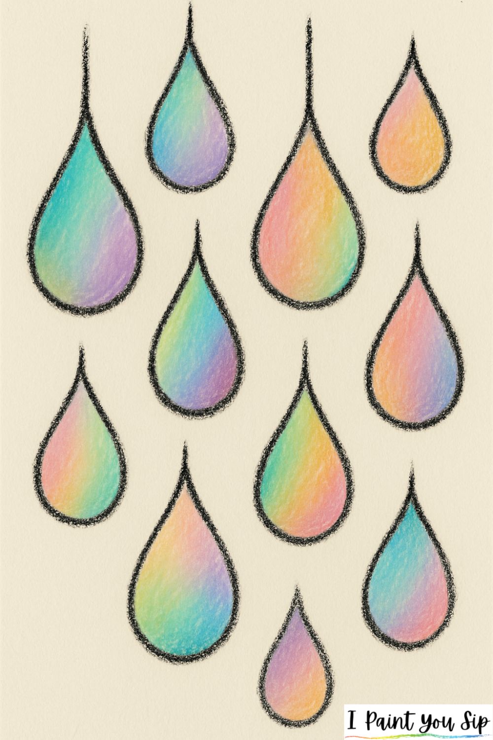 pastel raindrop garden