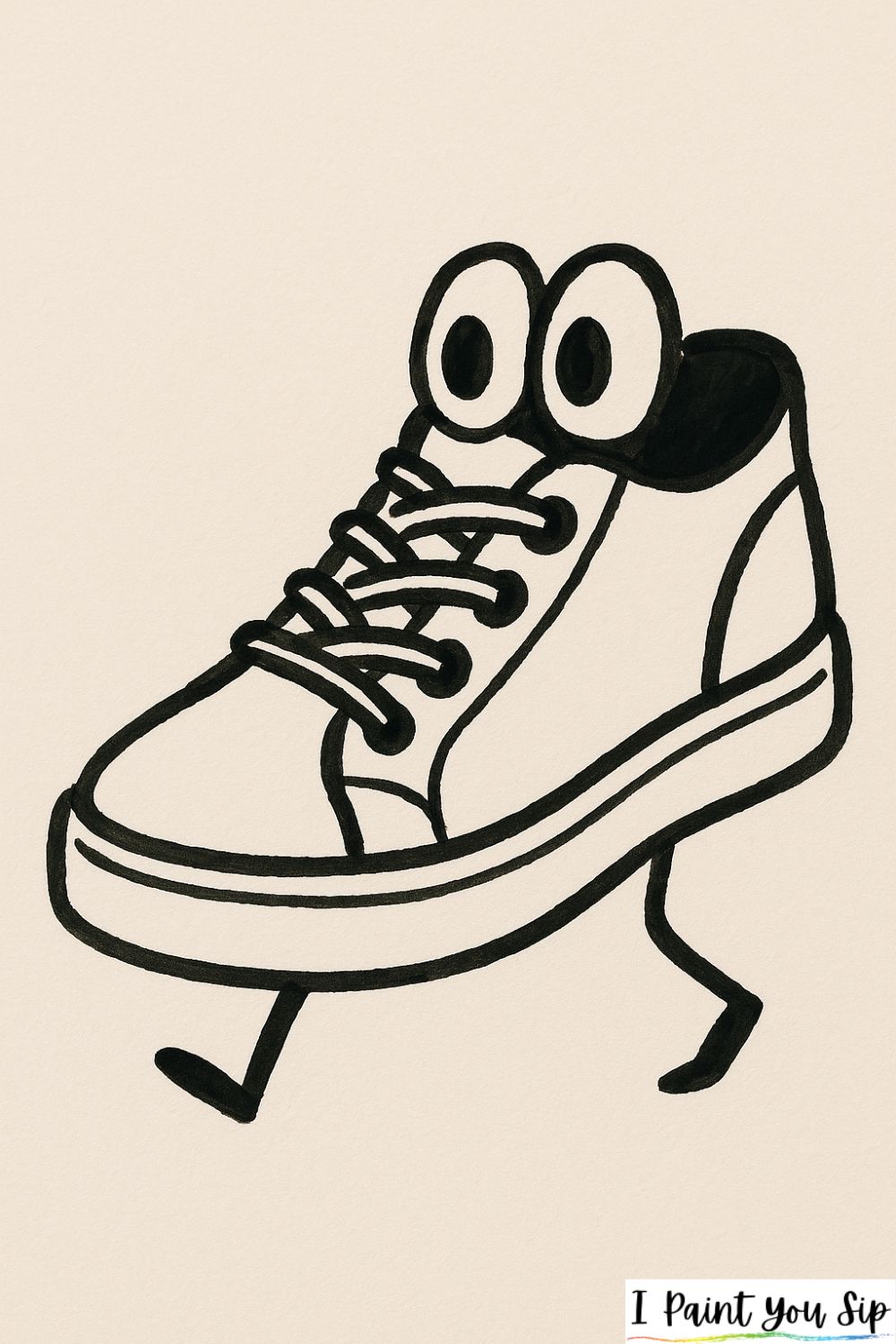 sneaker with eyes