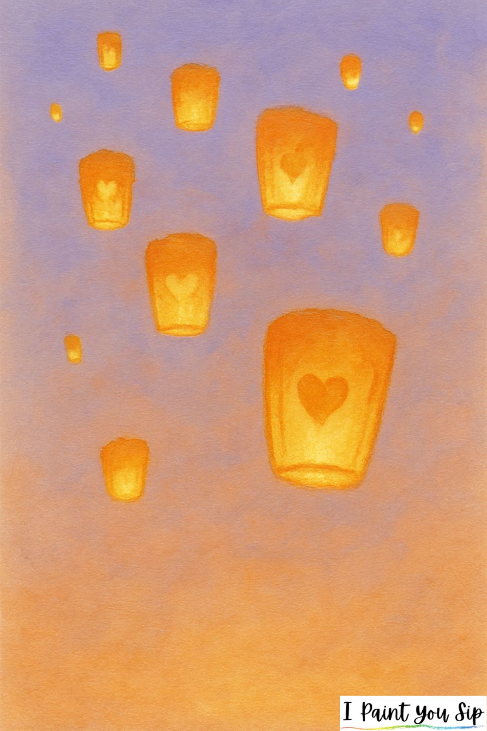 the floating love lanterns