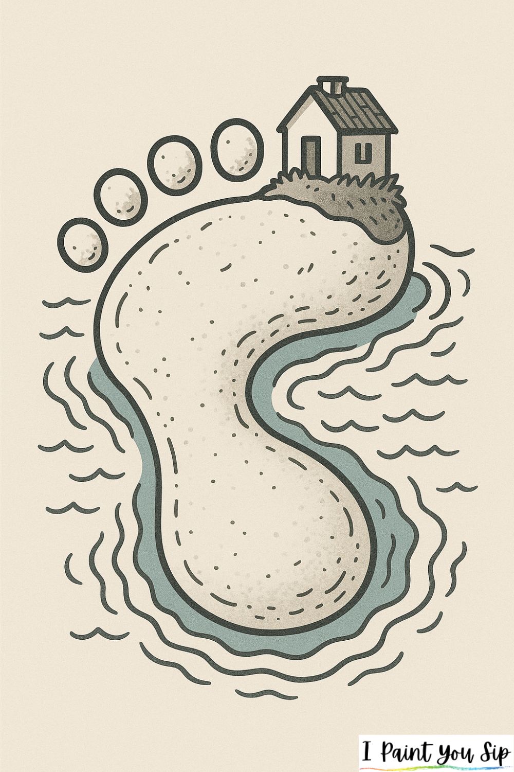 the giant footprint island