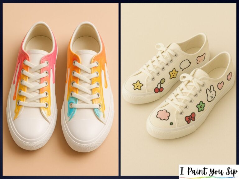 white shoes painting ideas